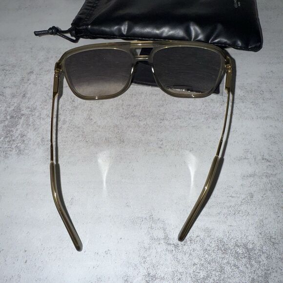 Celine Square Gold CL400271 Blogger Retro Style Gradient Sunglasses $422 Retail - Picture 12 of 12